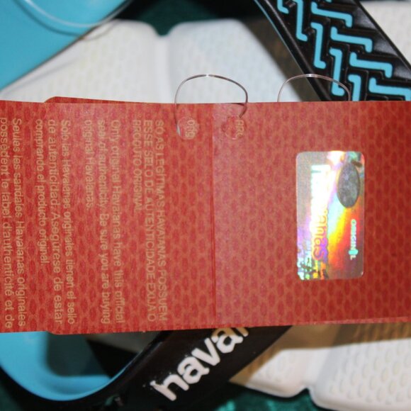 Havaianas Black and Blue Sandals - Picture 3 of 5